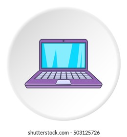 Computer icon. Flat illustration of computer vector icon for web