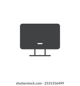 Ícone de computador plano e design simples conjunto