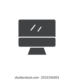 Computer icon flat and simple set design