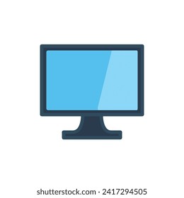 computer icon in flat style Vector.