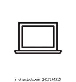 computer icon in flat style Vector.