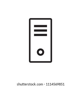 Computer icon flat vector template design trendy
