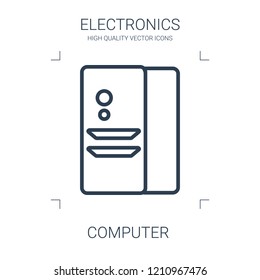 computer icon. high quality line computer icon on white background. from electronics collection flat trendy vector computer symbol. use for web and mobile
