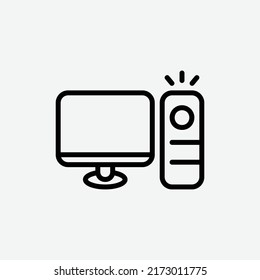  computer icon, isolated cloud computing icon in light grey background, perfect for website, blog, logo, graphic design, social media, UI, mobile app