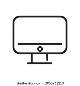 Computer Icon Isolated On White Background. Monitor Symbol Modern, Simple, Vector, Icon For Website Design, Mobile APP, UI. Vector Illustration