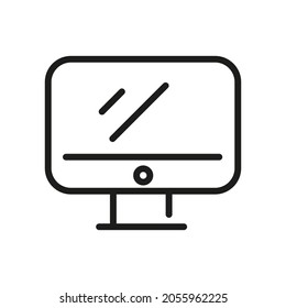 Computer Icon Isolated On White Background. Monitor Symbol Modern, Simple, Vector, Icon For Website Design, Mobile APP, UI. Vector Illustration
