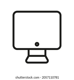 Computer Icon Isolated On White Background. Monitor Symbol Modern, Simple, Vector, Icon For Website Design, Mobile APP, UI. Vector Illustration