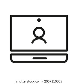Computer Icon Isolated On White Background. Monitor Symbol Modern, Simple, Vector, Icon For Website Design, Mobile APP, UI. Vector Illustration