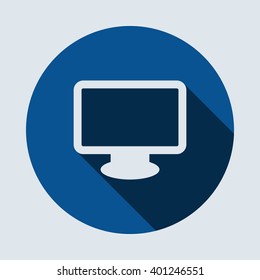 Computer Icon isolated vector flat design