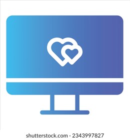 Computersymbol mit isolierter Vektorgrafik und transparentem Hintergrund