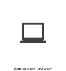 Computer icon. Laptop display screen symbol. Logo design element