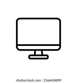 Icono del equipo. Diseño De Estilo De Arte De Línea Aislado En Fondo Blanco