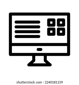 computer icon or logo isolated sign symbol vector illustration - high quality black style vector icons
