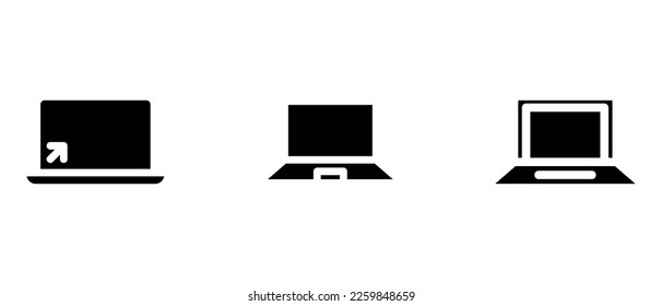 computer icon or logo isolated sign symbol vector illustration - high quality black style vector icons