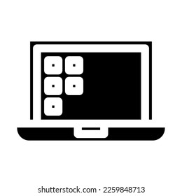 computer icon or logo isolated sign symbol vector illustration - high quality black style vector icons