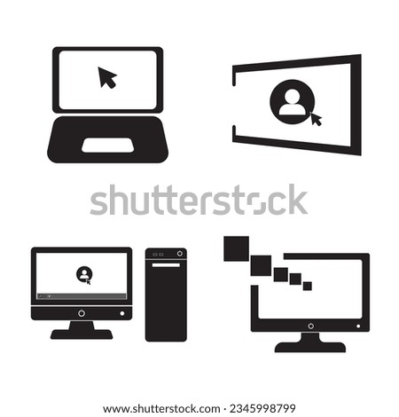 computer icon logo vetor design template