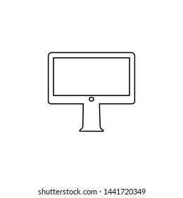 Computer icon. Monitor screen sign