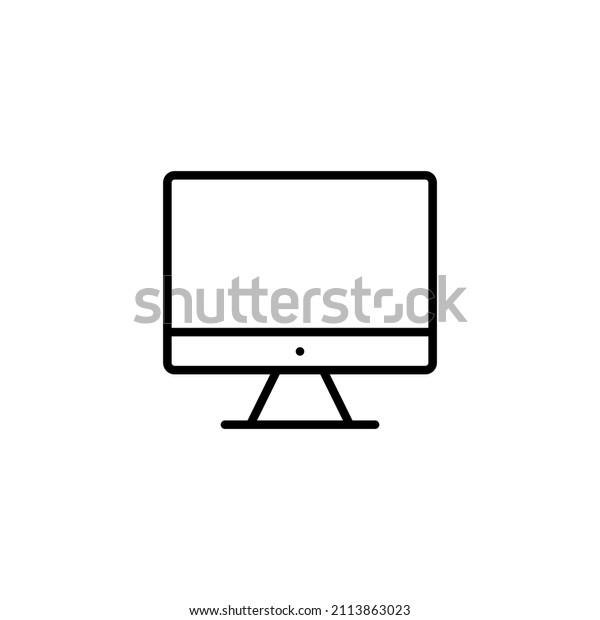 Computer icon.\
computer monitor sign and\
symbol