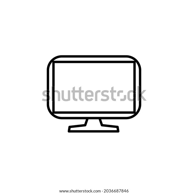 computer icon,\
computer monitor vector\
illustration