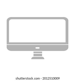 computer icon on a white background, vector illustration