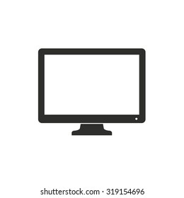 Computer  icon  on white background. Vector illustration.