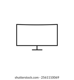 Computer icon Outline vector line symbol