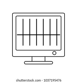 computer icon over white background vector illustration