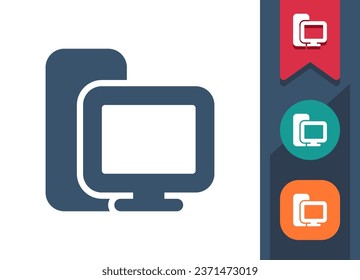 Icono del equipo. PC, escritorio. Icono de vector perfecto en píxeles y profesional.