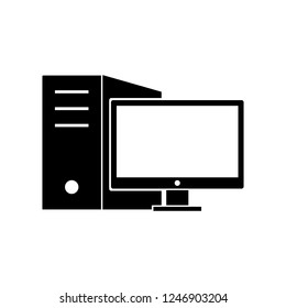 The computer icon. PC symbol.