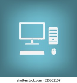 The computer icon. PC symbol. 