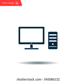The computer icon. PC symbol. 
