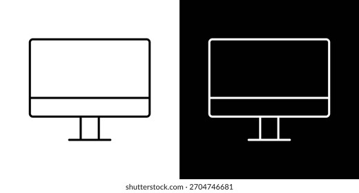 Ícone de computador pixel perfeito. Símbolo de estrutura de tópicos. Desenho linear simples.
