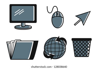 computer icon set