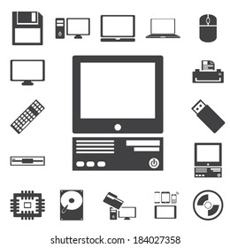 computer icon set