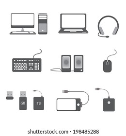 computer icon set