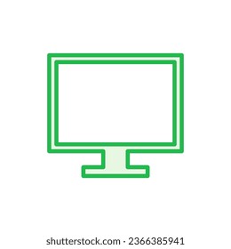Computer icon set. computer monitor icon vector.