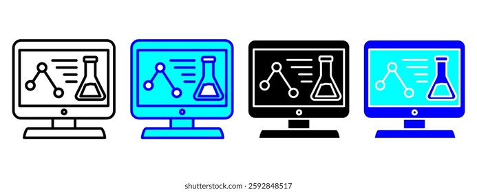 Computer Icon Set Multiple Style Collection