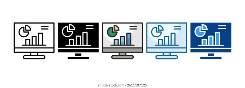Computer Icon Set Multiple Style Collection