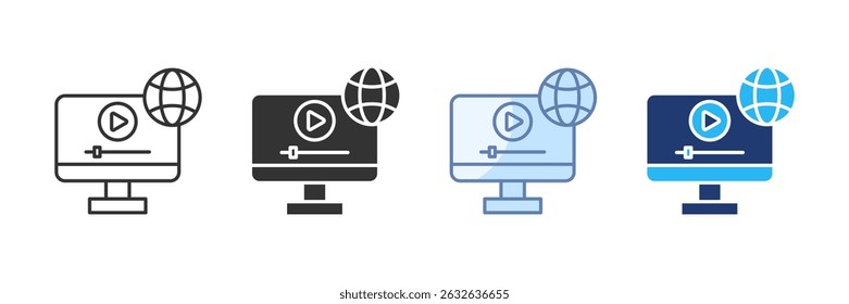 Computer Icon Set Multiple Style Collection
