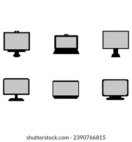 Computer icon set. technology vector