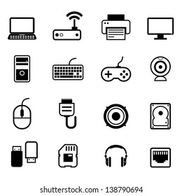 Computer Icon Set Vector