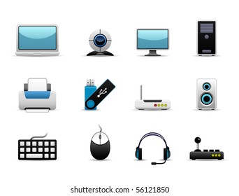 Computer Icon Set Vector