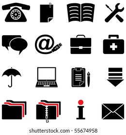 computer icon set (vector, CMYK)