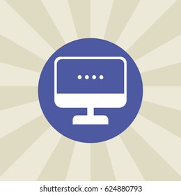 computer icon. sign design. background