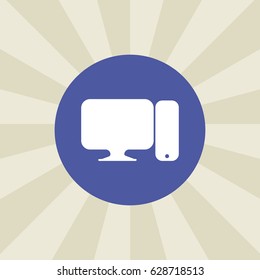 computer icon. sign design. background