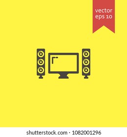 computer. computer icon. sign design. Vector EPS 10.