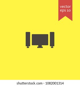 computer. computer icon. sign design. Vector EPS 10.
