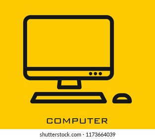 Computer icon signs