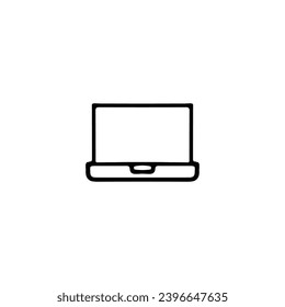 Computer icon. Simple style computer learn course company poster background symbol. Computer brand logo design element. Computer programmer t-shirt printing. Vector for sticker.