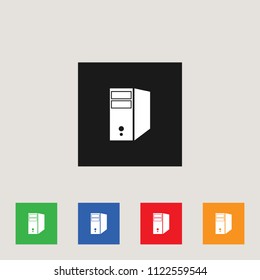 Computer icon, stock vector illustration, EPS10.
